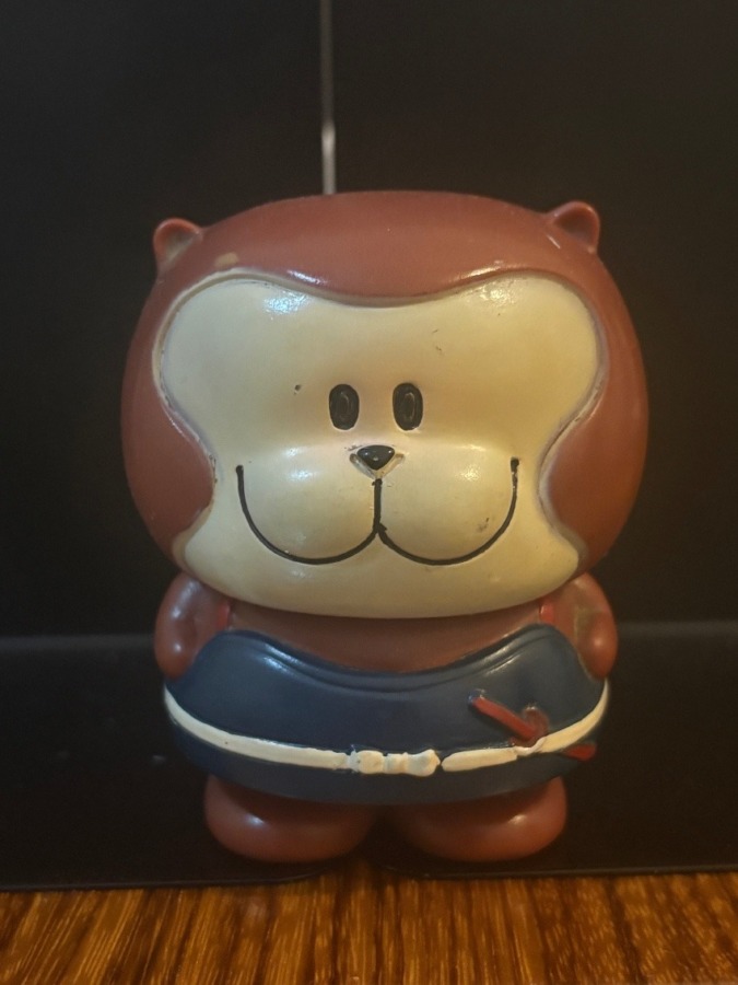 猿 ソフビ貯金箱