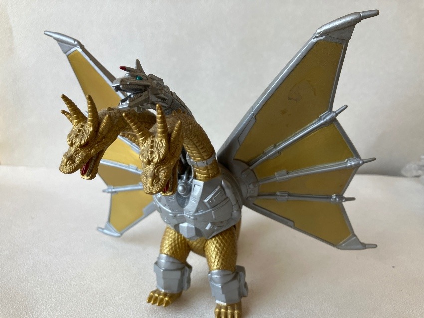 BANDAI ソフビ MECHA KINGGHIDORA メカキングギドラ バンダイ 1998年東宝映画 大怪獣シリーズ ゴジラ