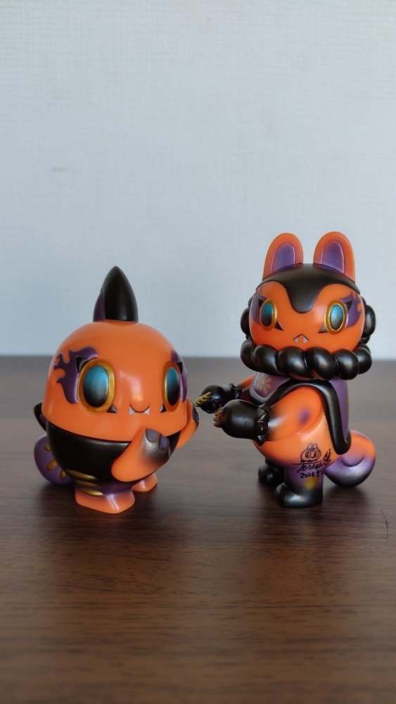 イヌハリゴン、キブナドン　ハロウィンカラー