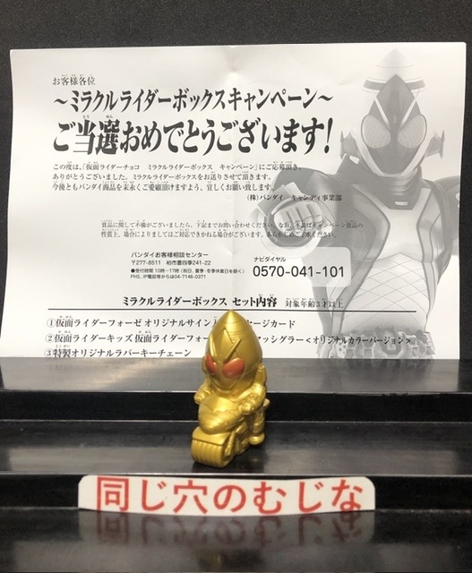 仮面ライダーフォーゼ&マシンマッシグラー指人形 当選品
