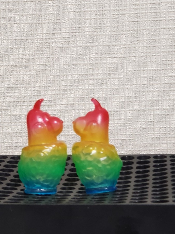 エンビーくん指人形エビフライ 当たりクリアレインボーカラー