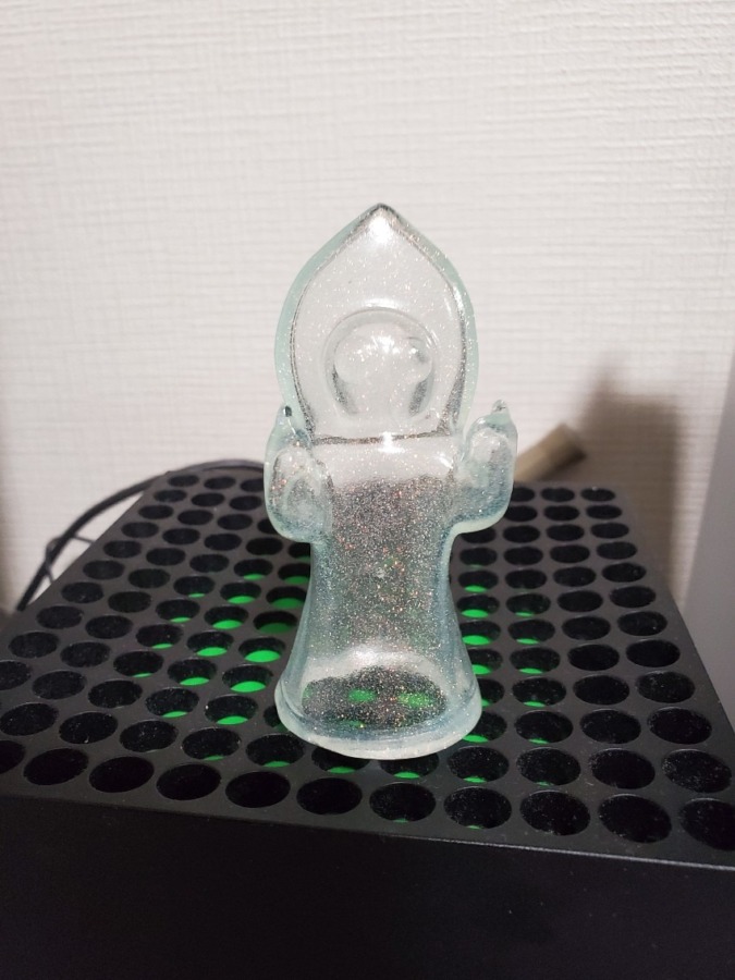 mixture toys3メートルの宇宙人 指人形 オレンジラメクリア