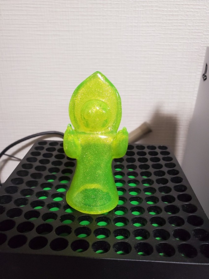 mixture toys3メートルの宇宙人 指人形 クリアイエローギガラメ
