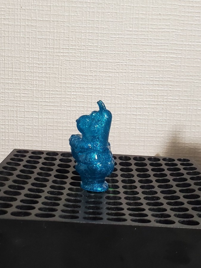 エンビーくん指人形ダウン ギガラメブルークリア
