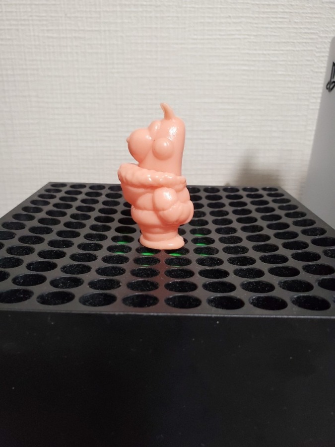 エンビーくん指人形ダウン 赤蓄光
