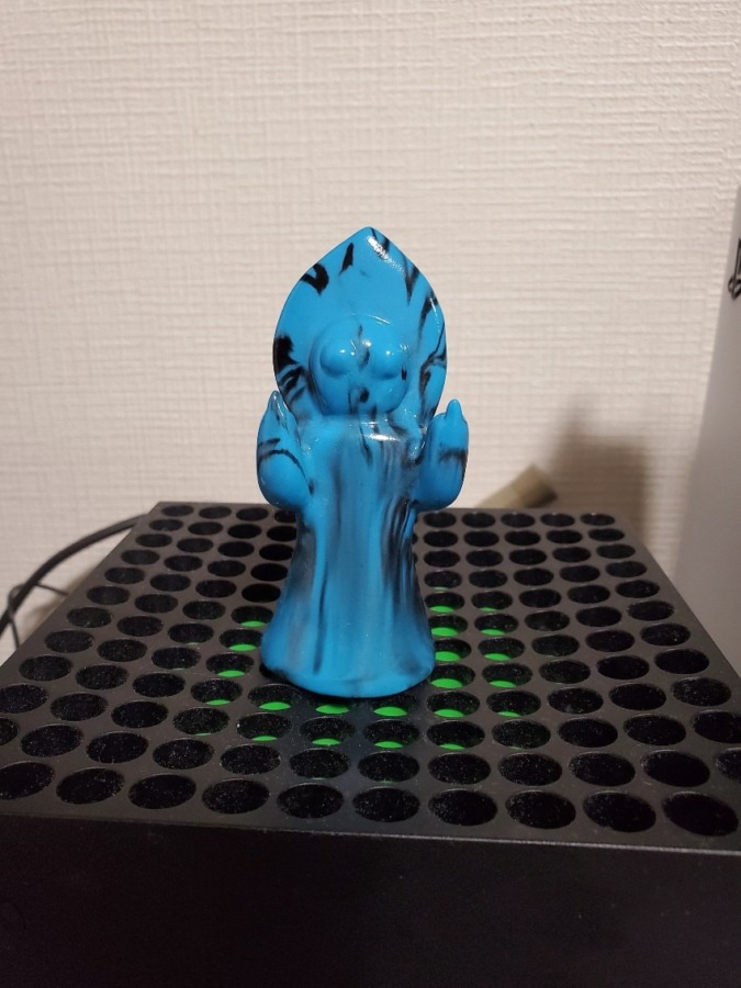 mixture toys3メートルの宇宙人 指人形 青黒マーブル
