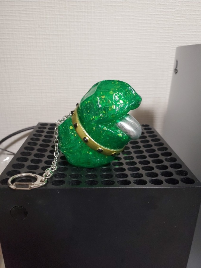 エンビー ピヌ クリアグリーンクラッシュラメ