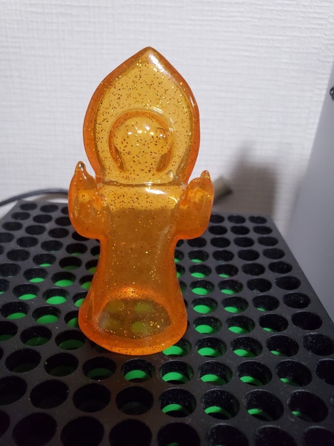 mixture toys3メートルの宇宙人 指人形 クリアオレンジラメ