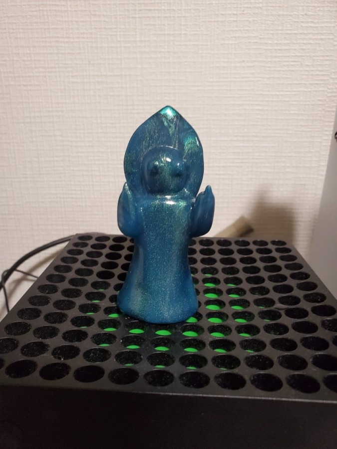 mixture toys3メートルの宇宙人 指人形深緑ラメ
