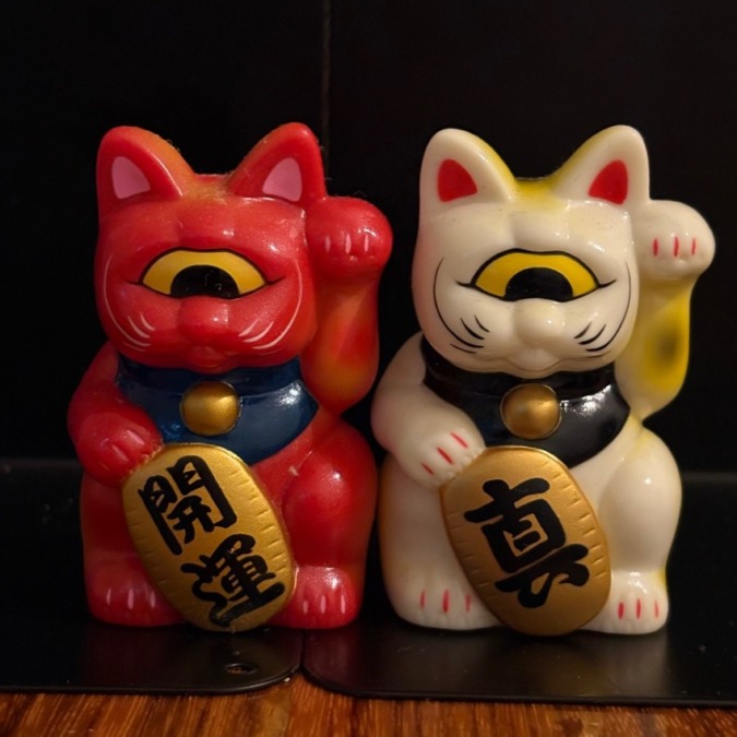 フォーチュンキャット 指人形