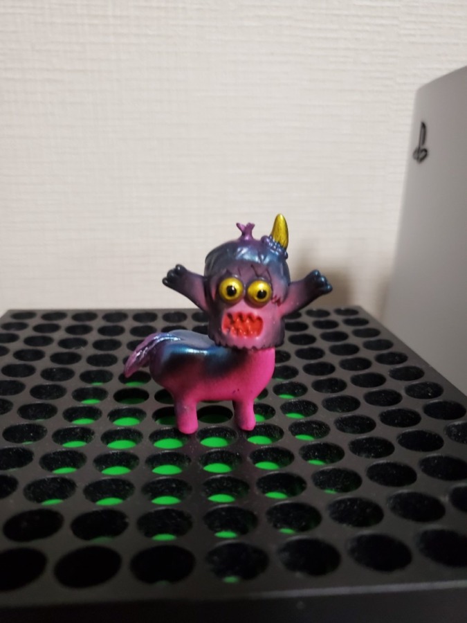 RAMPAGETOYSガチャ Ugly Unicorn Mini ブルーメタリック