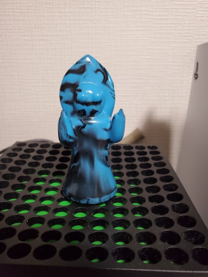 mixture toys3メートルの宇宙人 指人形 青黒マーブル2