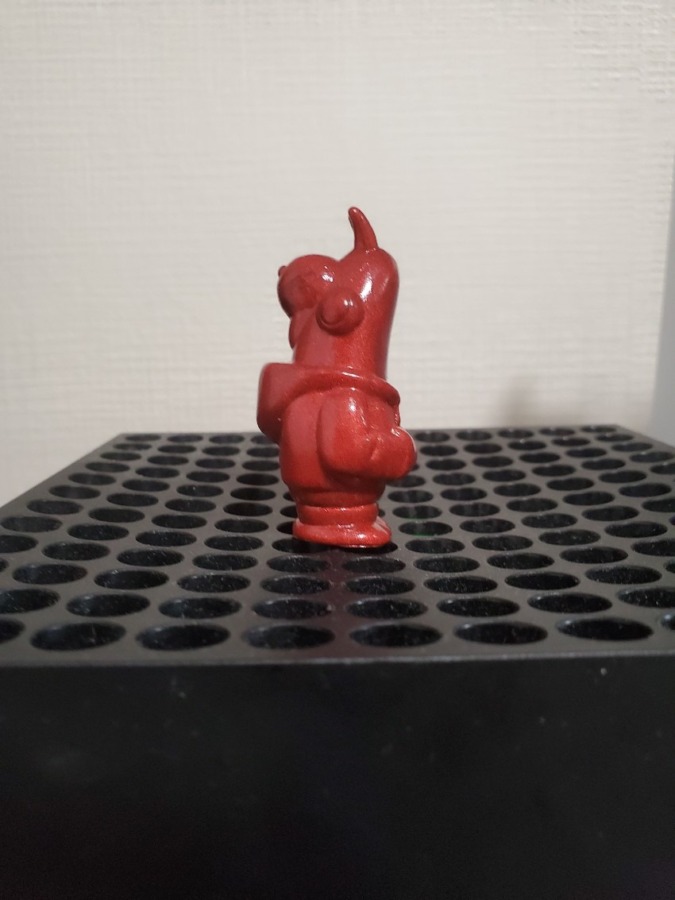 エンビーくん パーカー逆帽 赤パール