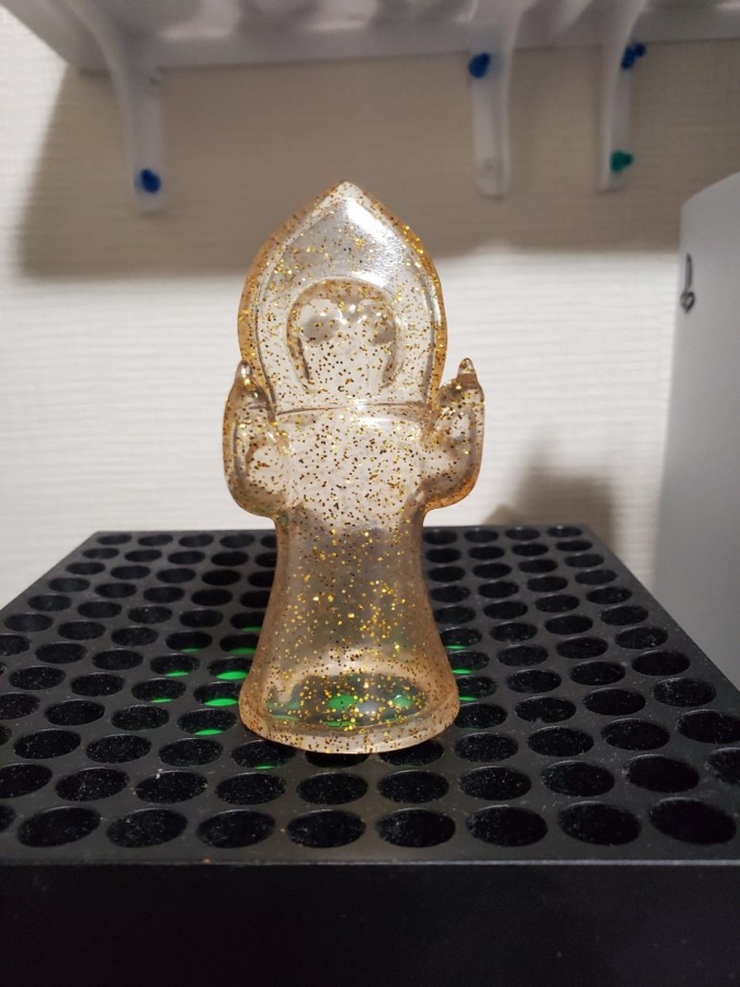 mixture toys3メートルの宇宙人 指人形 クリアゴールドラメ