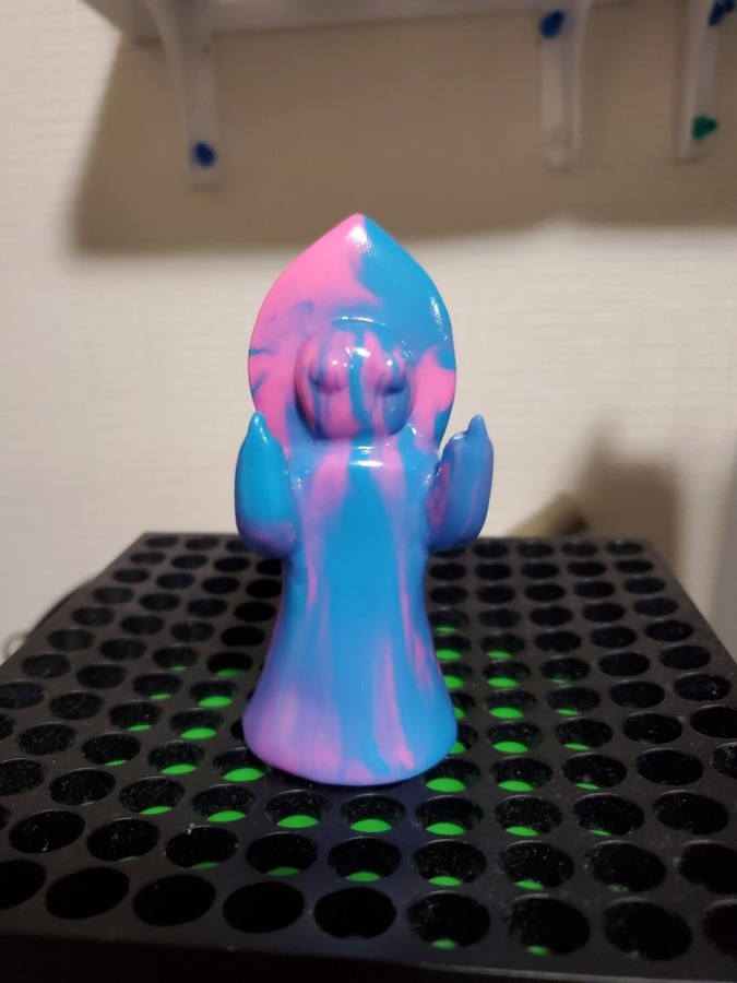 mixture toys3メートルの宇宙人 指人形 ピンク青マーブル1