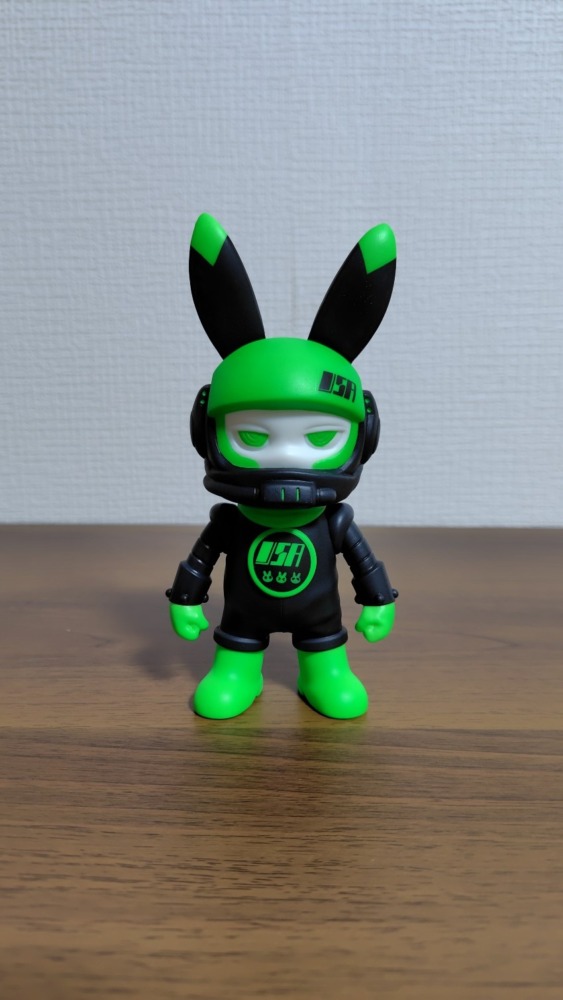 宇宙うさぎ GEKK凸 グリーンxブラック