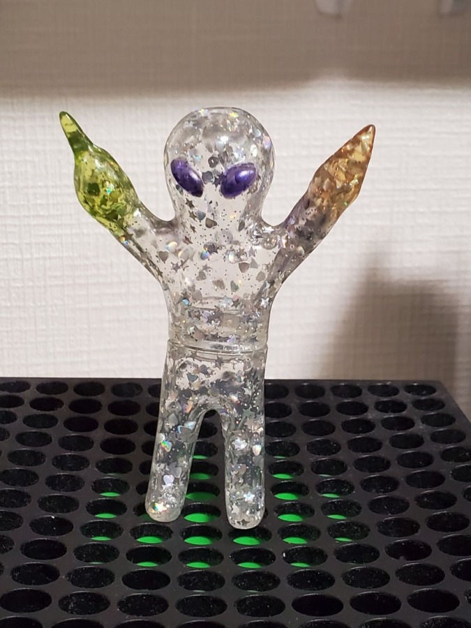 mixture toys グレイ クリアスターハートラメ