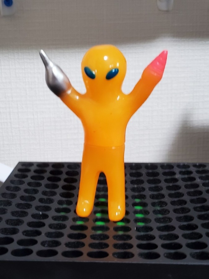 mixture toys グレイ 乳白オレンジ