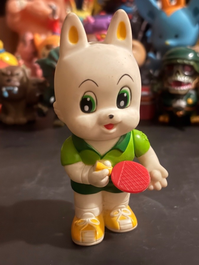 ワンサくん ソフビ貯金箱(卓球)